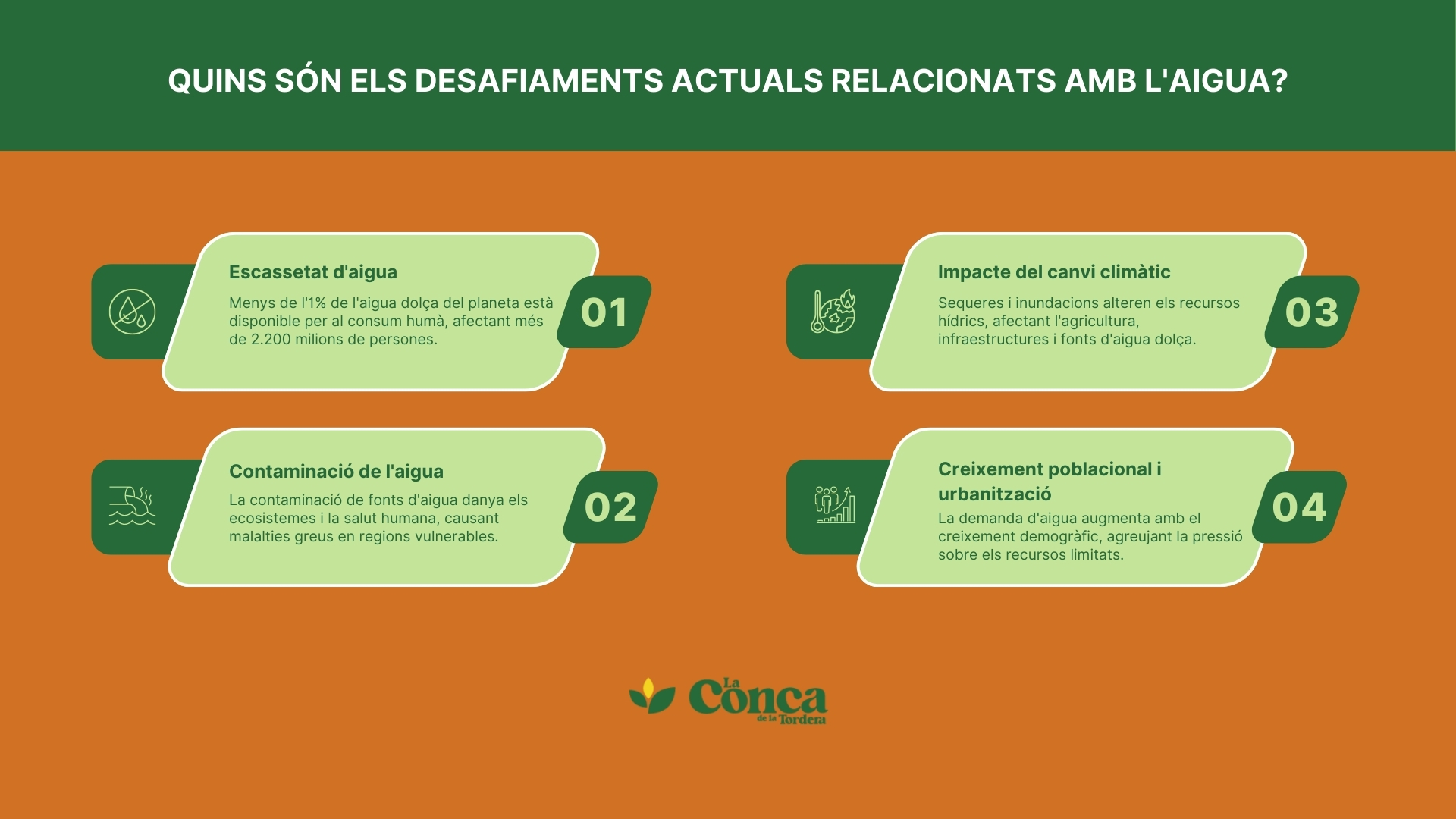 desafiaments actuals relacionats amb l'aigua